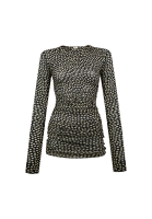 Мини-платье Saint Laurent в горошек