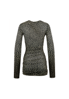 Мини-платье Saint Laurent в горошек