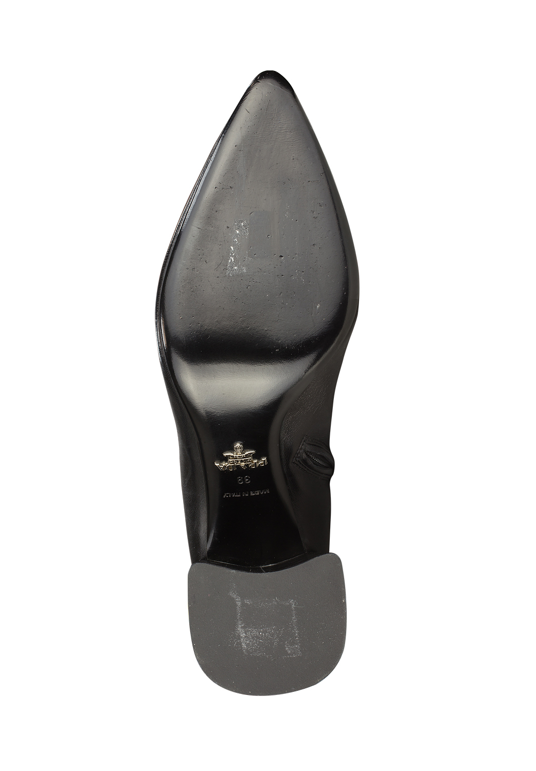 Кожаные ботфорты Prada