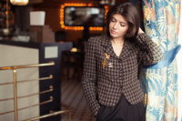 Твидовый жакет Chanel в клетку