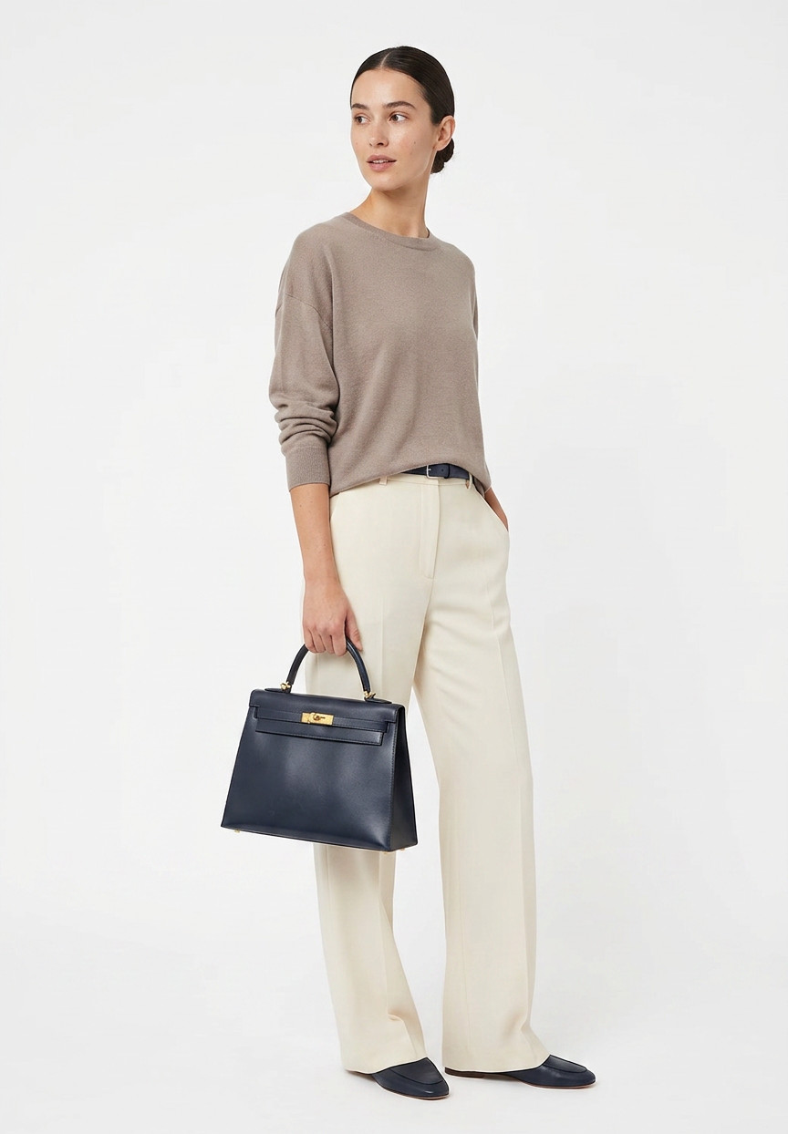 Сумка Hermès Kelly 32 Navy Blue Box Sellier 