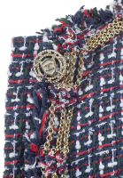 Удлиненный жакет Chanel с цепочками