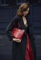 Кожаная юбка Gucci с плиссировкой