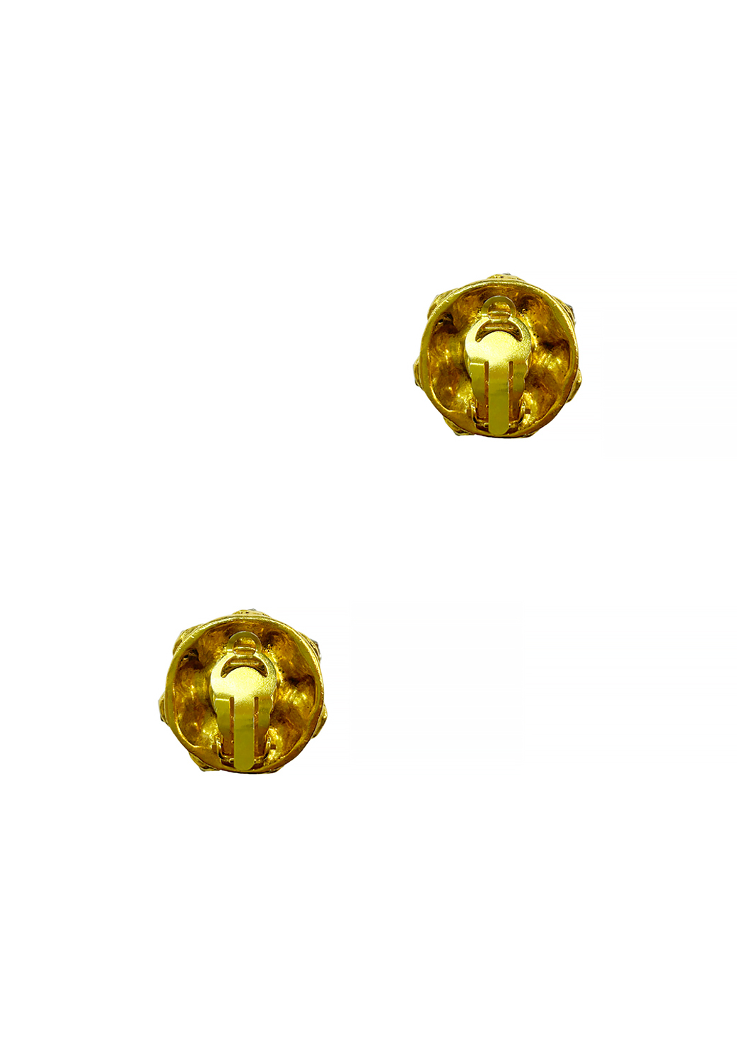 Клипсы Chanel с кристаллами