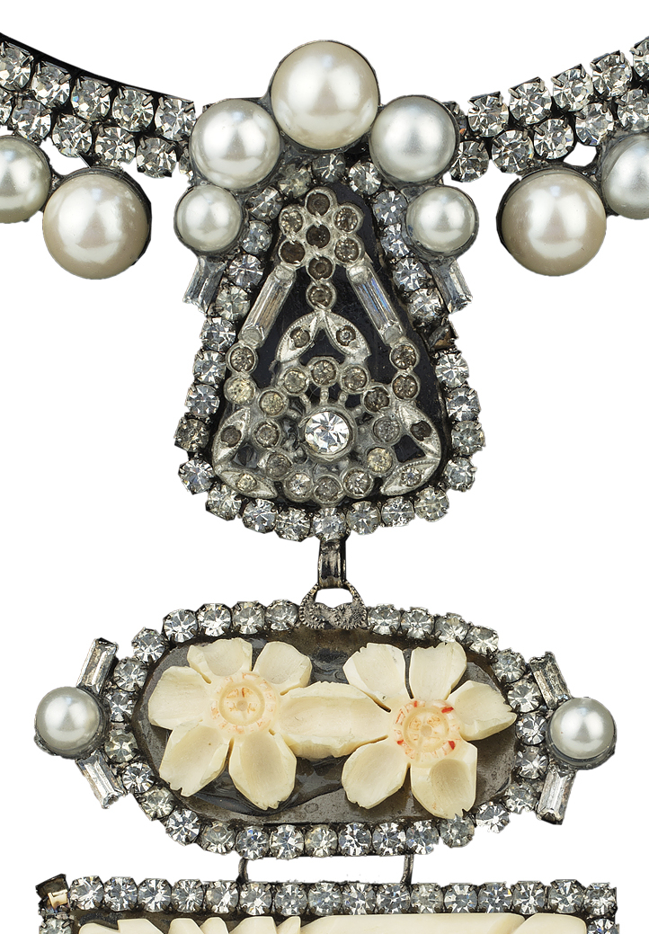 Массивное колье Larry Vrba с кристаллами