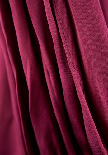 Бордовое платье Prada