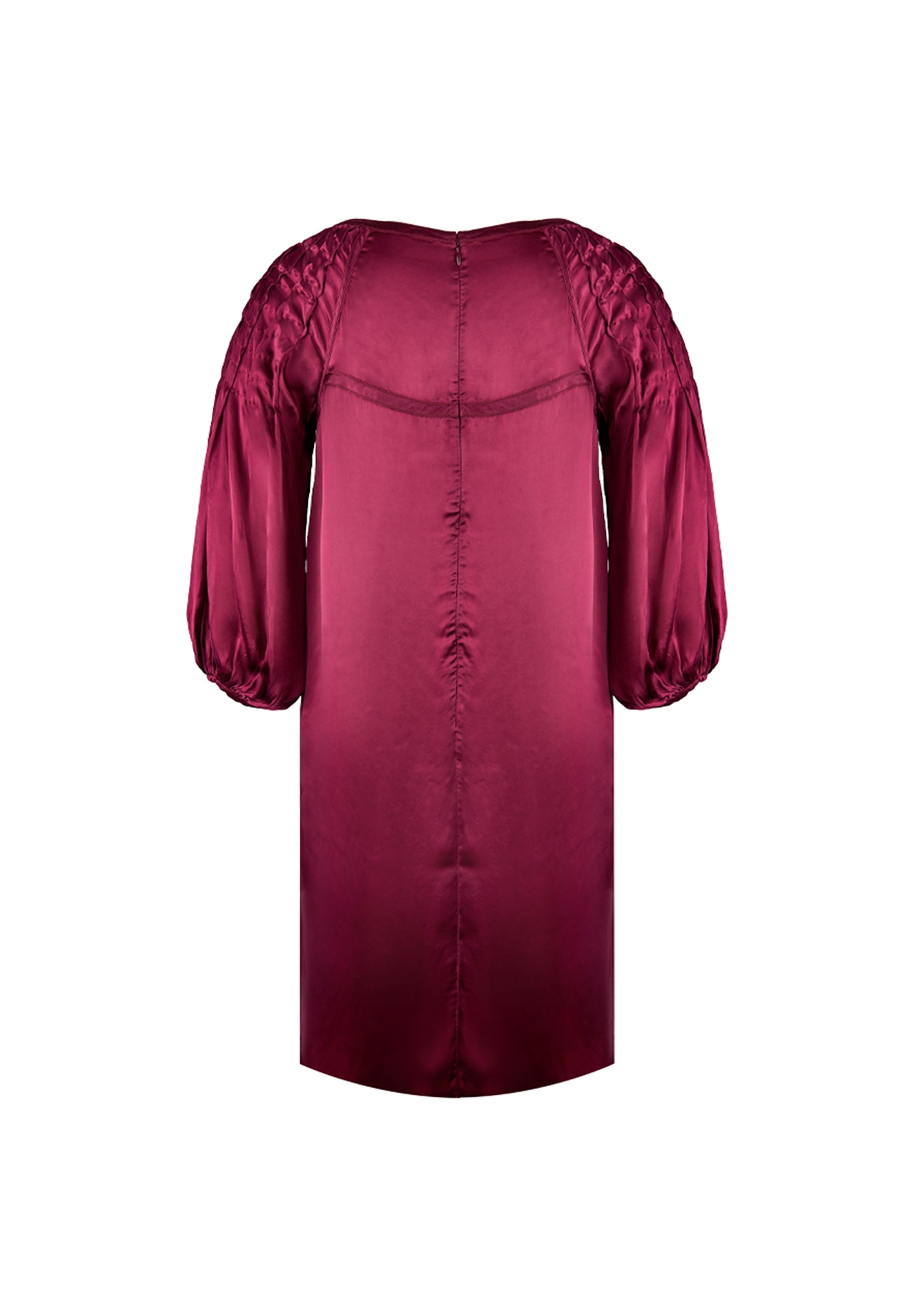 Бордовое платье Prada