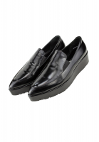 Чёрные ботинки на платформе Prada