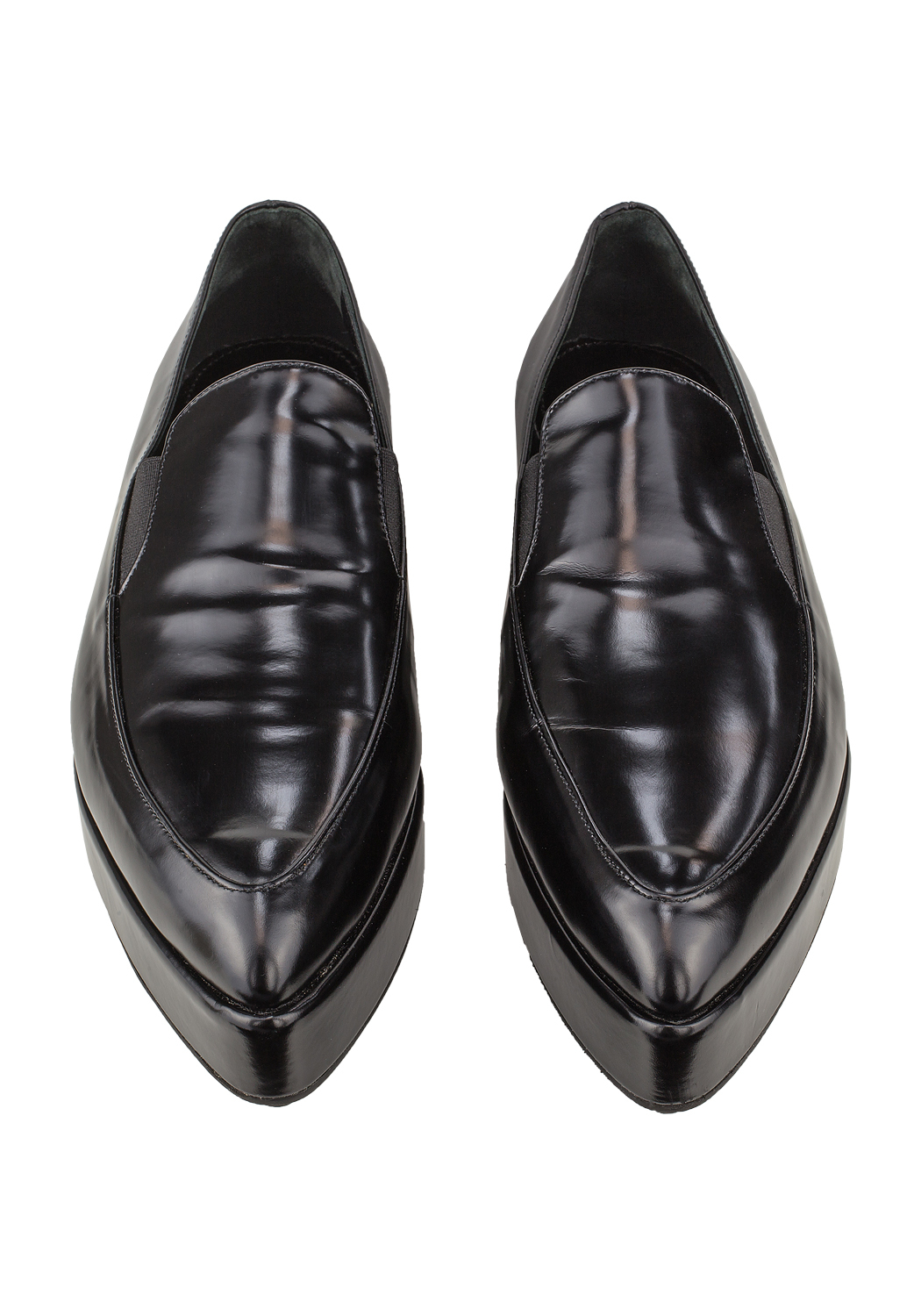 Чёрные ботинки на платформе Prada