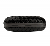 Чёрный клатч Bottega Veneta Knot