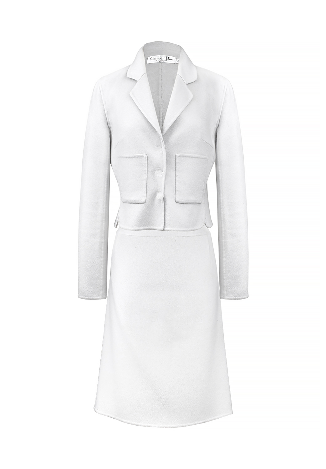 Серый костюм Christian Dior