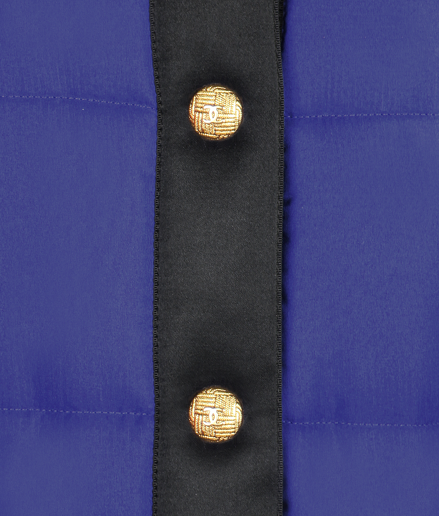 Стеганый шелковый бомбер Chanel