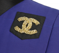 Стеганый шелковый бомбер Chanel