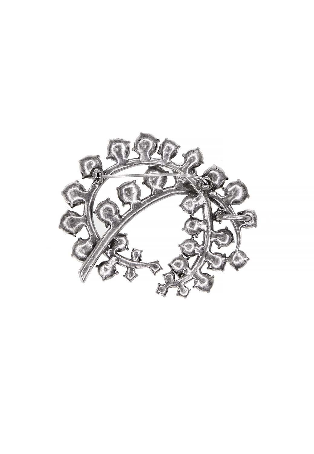 Брошь с крупными кристаллами