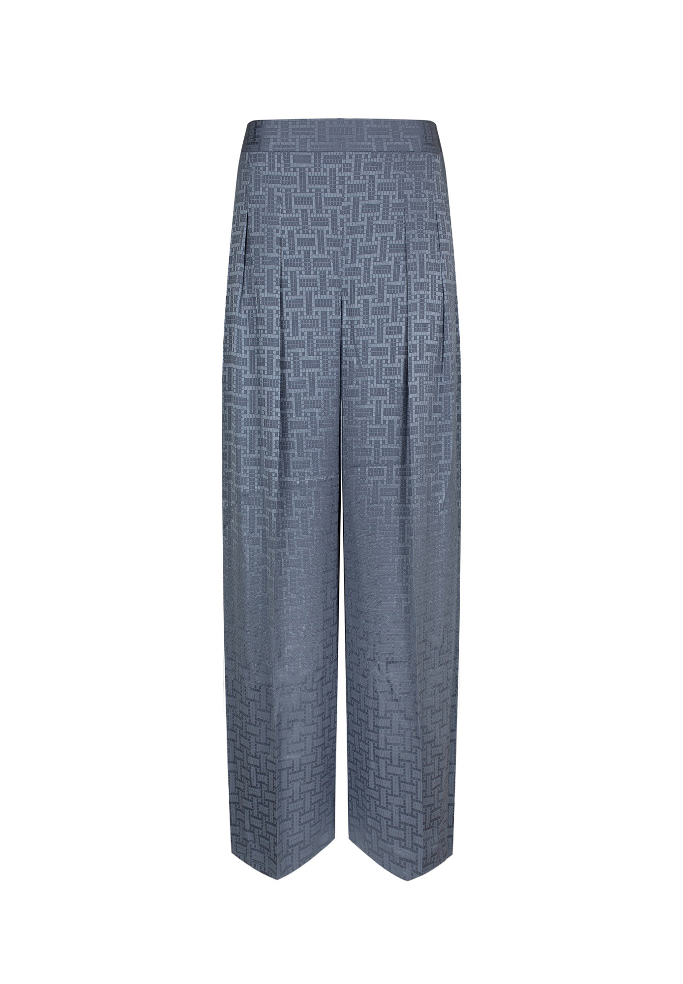 Шелковые серые брюки Hermès