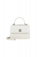 Белая сумка Chanel Trendy CC 