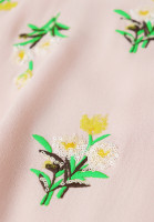 Светло-розовое платье Prada с вышивкой