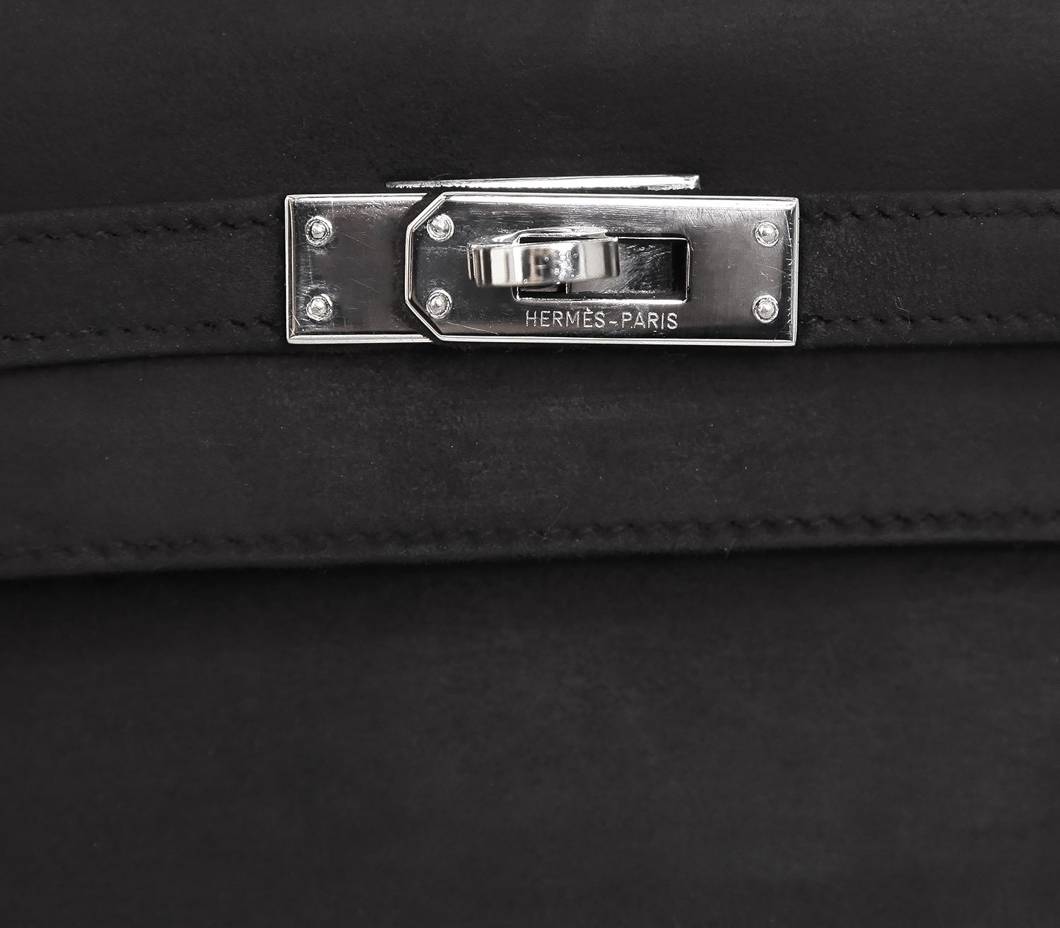 Сумка Hermès Kelly Pochette Black Doblis Suede