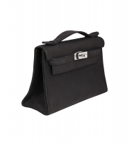 Сумка Hermès Kelly Pochette Black Doblis Suede