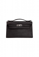 Сумка Hermès Kelly Pochette Black Doblis Suede