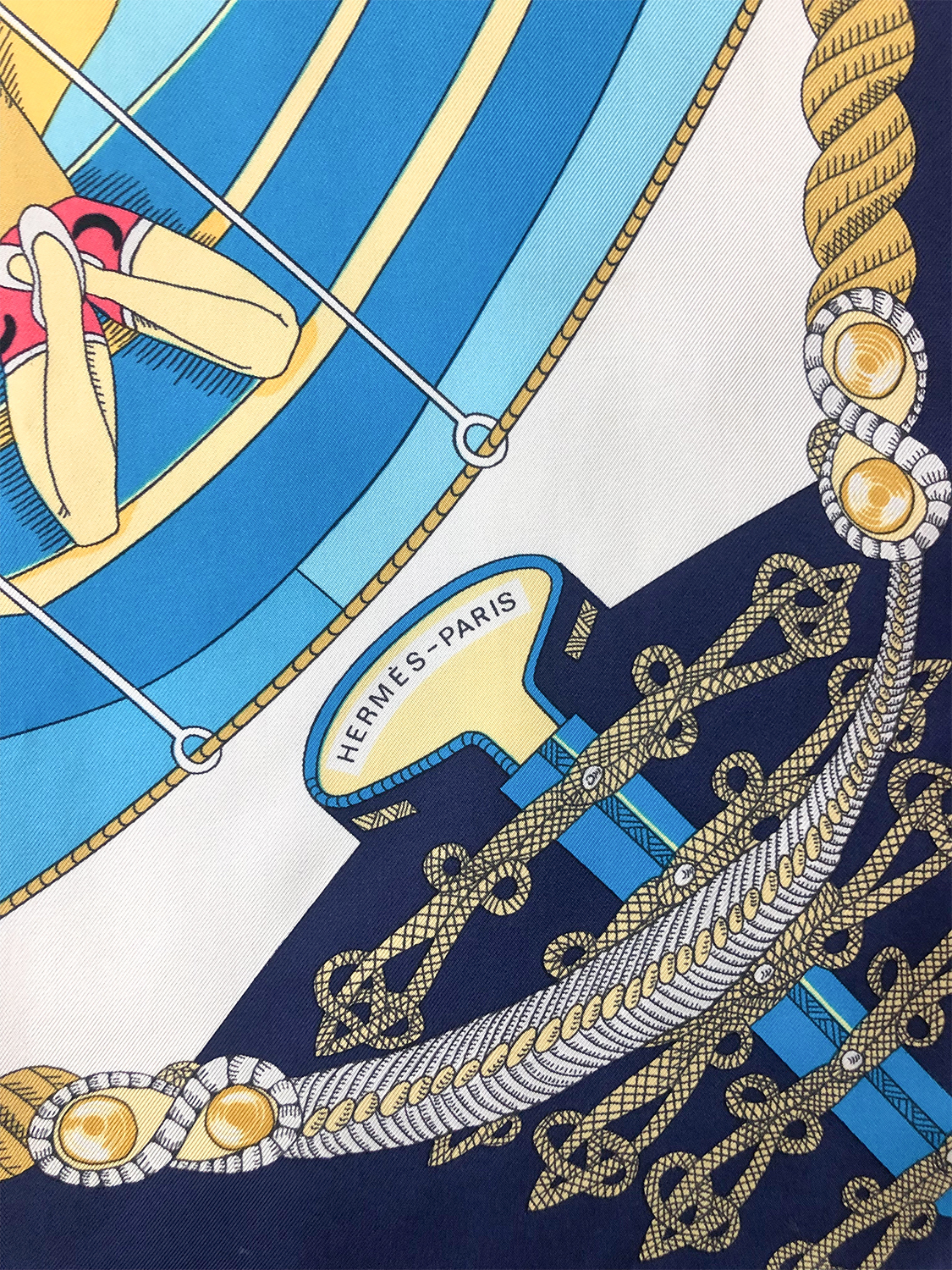 Шелковый платок Hermès Circus