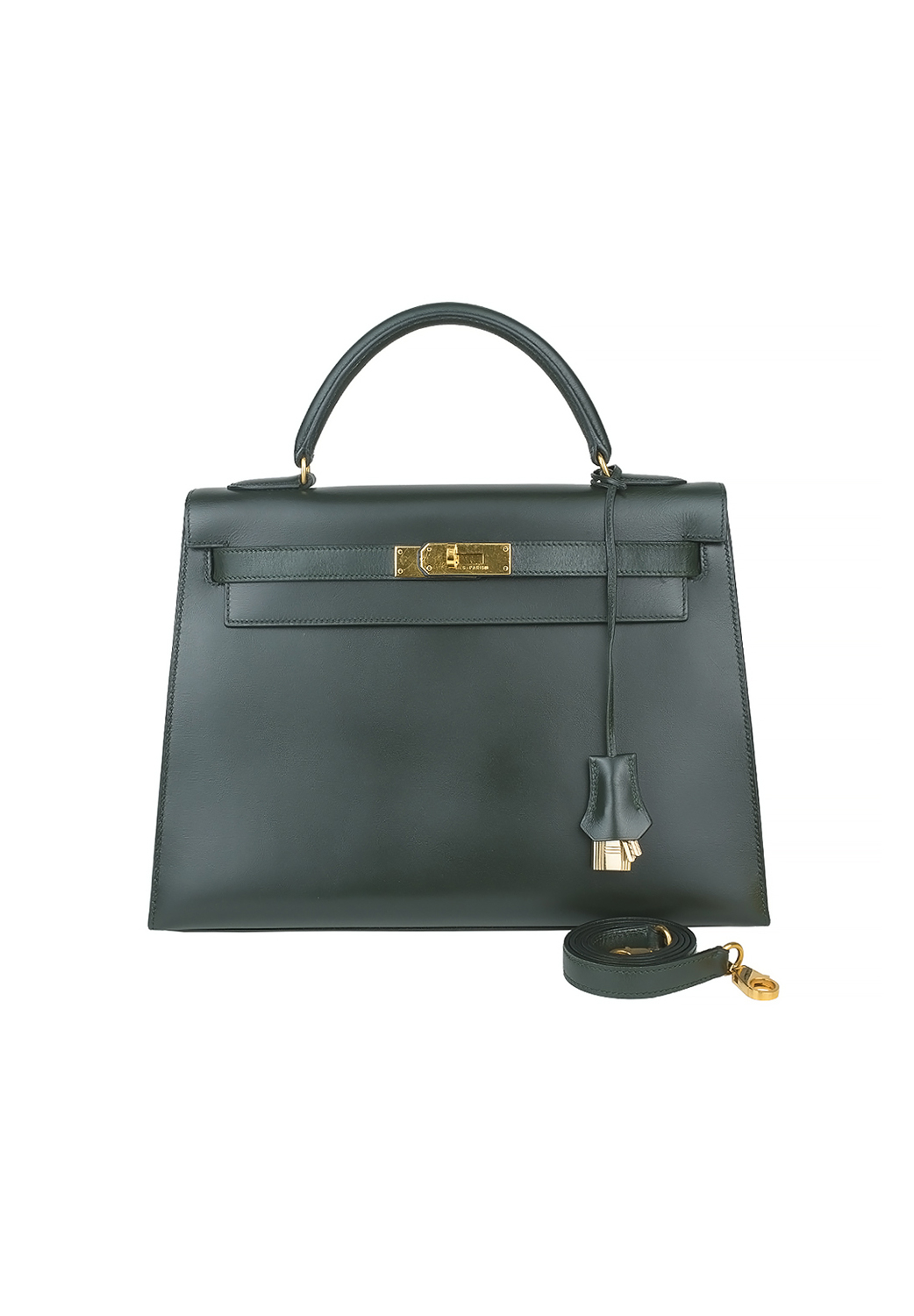Сумка Hermès Kelly 32 Vert Fonce Box