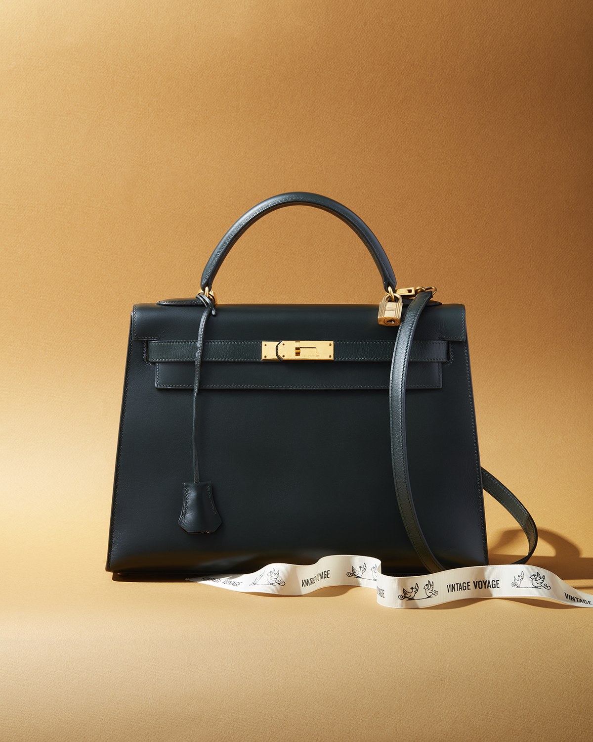 Сумка Hermès Kelly 32 Vert Fonce Box