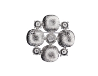 Брошь Chanel с прозрачными кристаллами