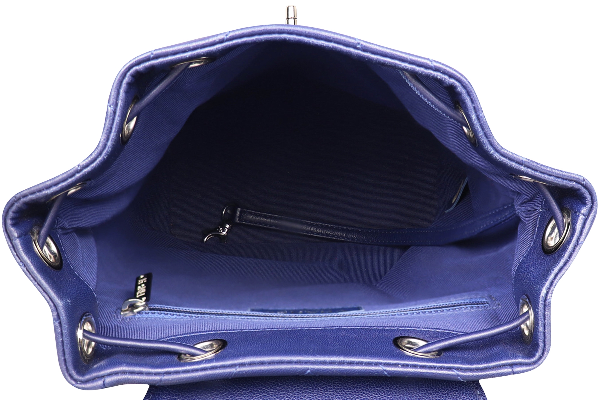 Синий рюкзак Chanel Chevron Mini Urban Spirit