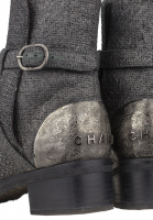 Серые ботинки Chanel