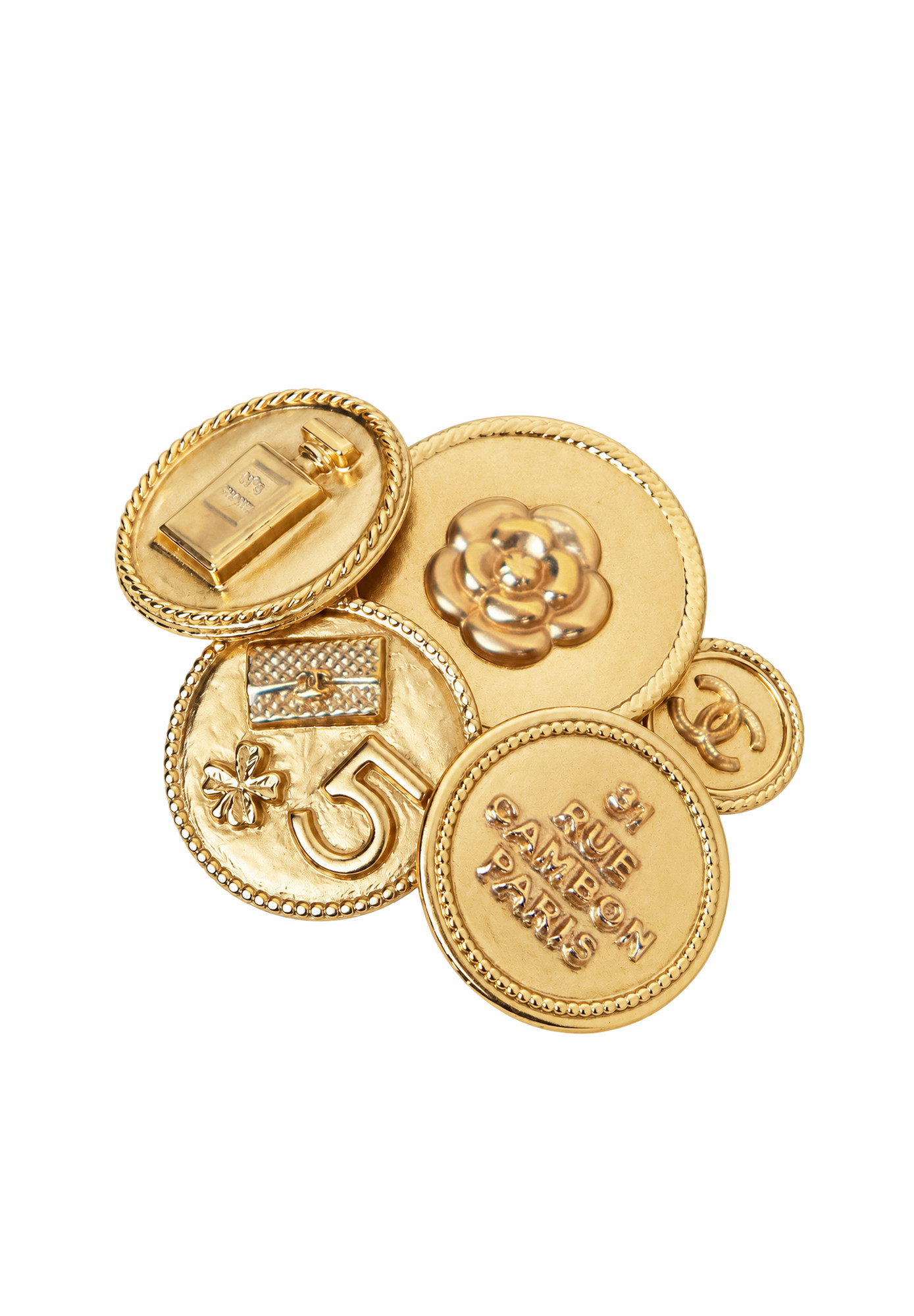 Брошь Chanel с монетами