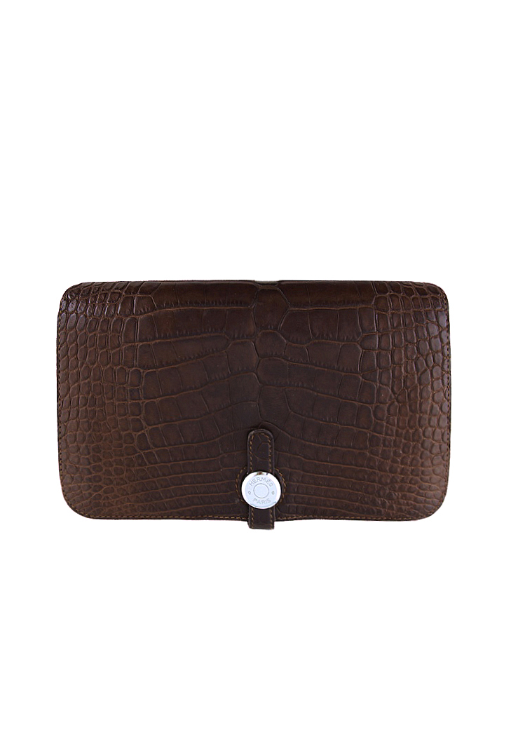 Кошелек Hermès из кожи крокодила