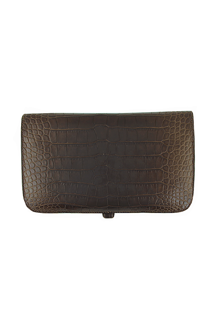 Кошелек Hermès из кожи крокодила