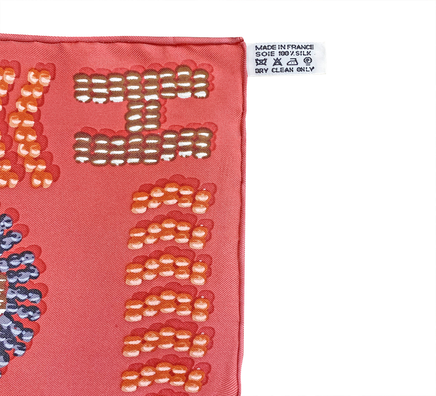 Шелковый платок Hermès Kelly en Perles