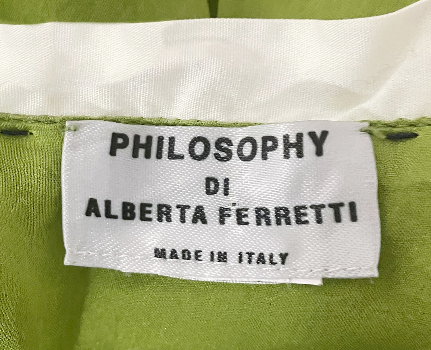 Зеленый топ Alberta Ferretti