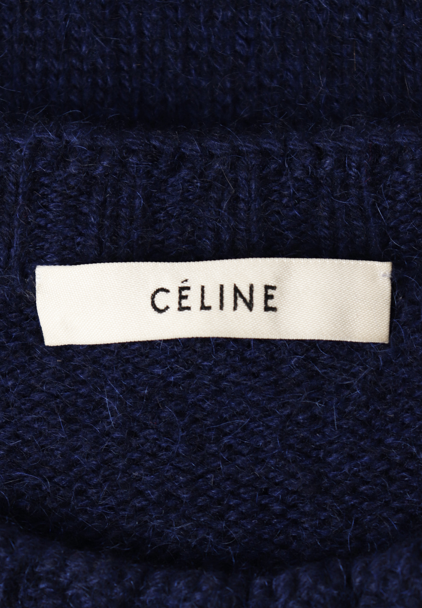 Асимметричный свитер Céline с черной оторочкой