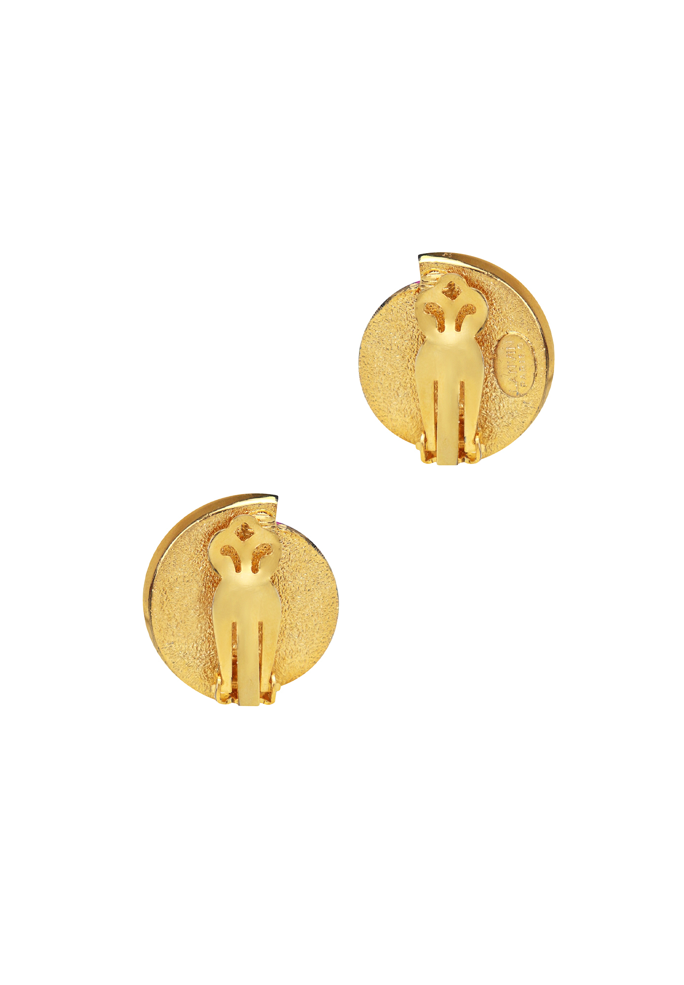 Клипсы Lanvin с розовым жемчугом