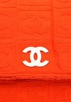 Оранжевая сумка Chanel Terry Cloth Sport Line Flap