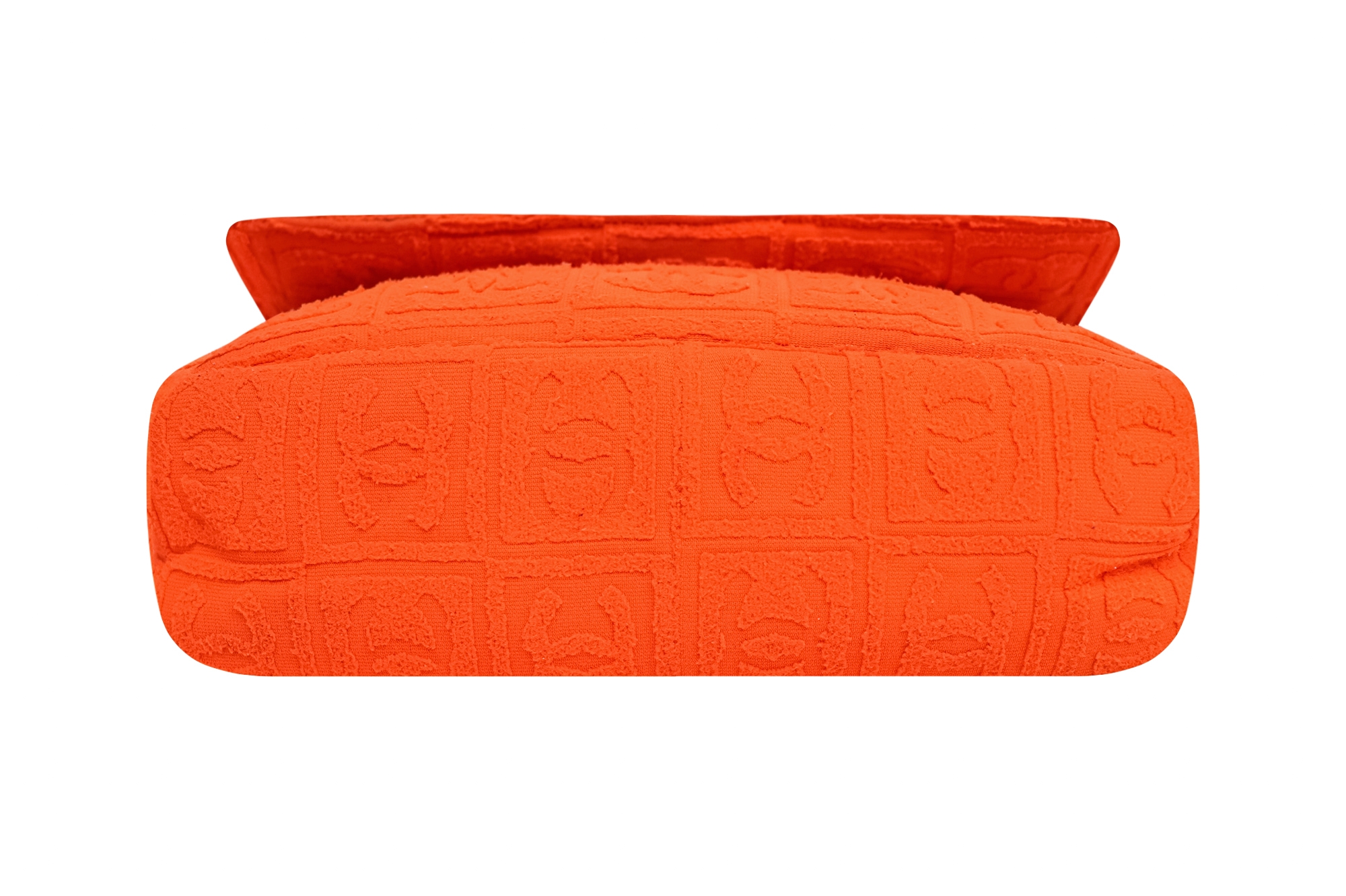 Оранжевая сумка Chanel Terry Cloth Sport Line Flap