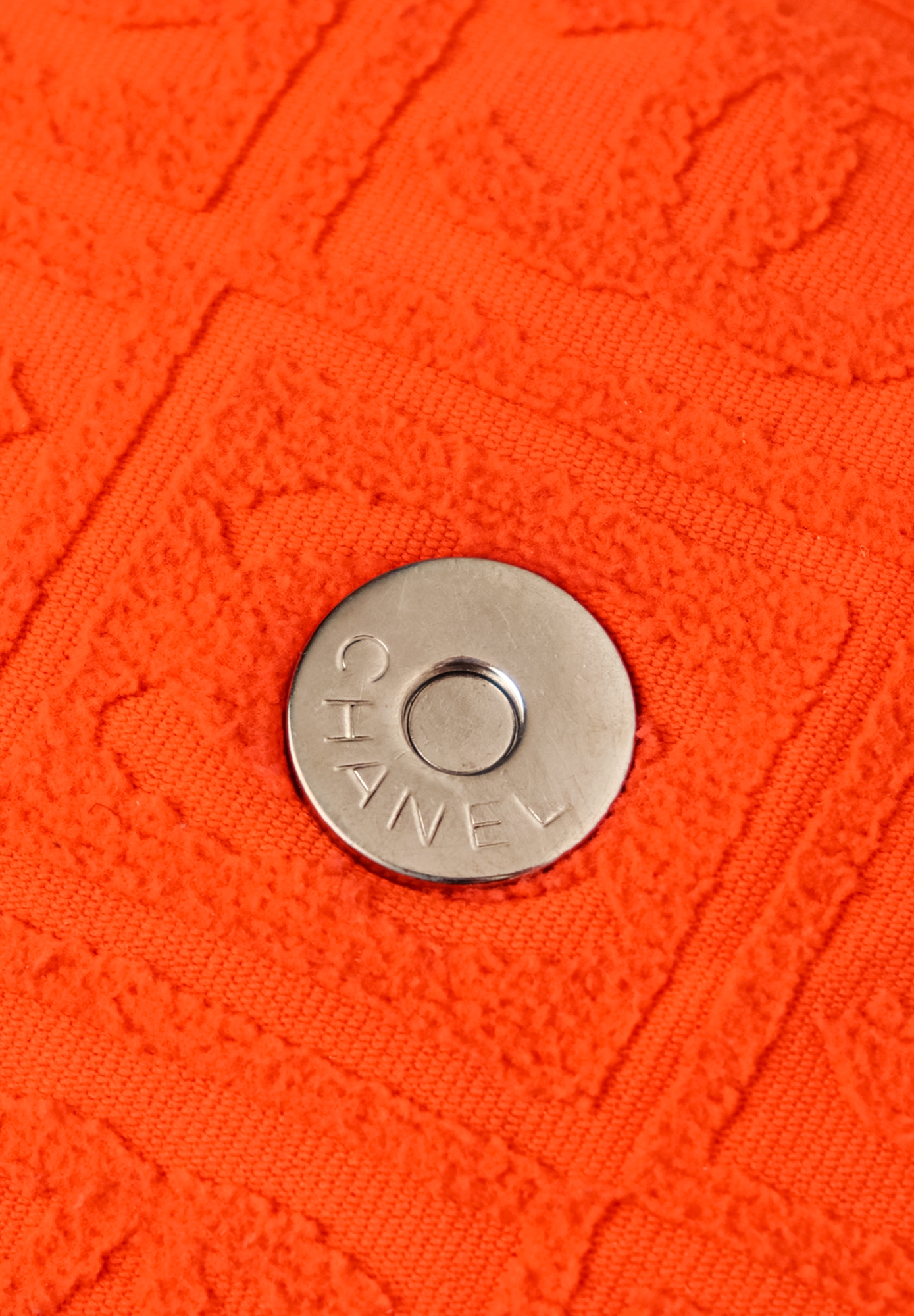 Оранжевая сумка Chanel Terry Cloth Sport Line Flap