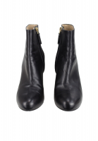 Черные ботильоны Chanel на танкетке