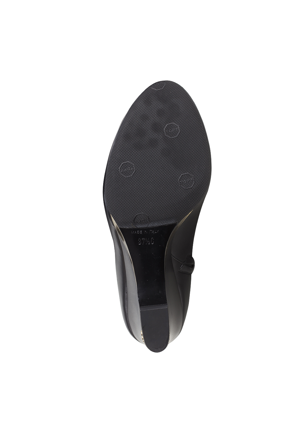 Черные ботильоны Chanel на танкетке