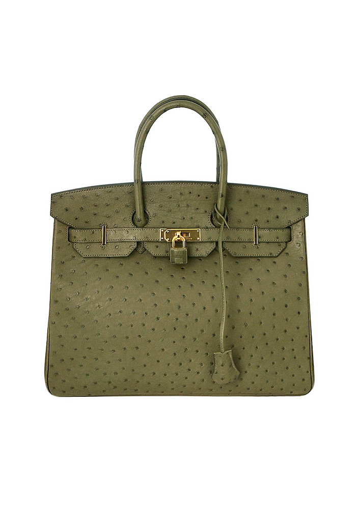 Сумка Hermès Birkin 35 из кожи страуса
