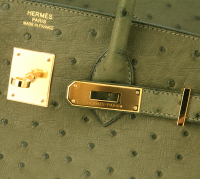 Сумка Hermès Birkin 35 из кожи страуса