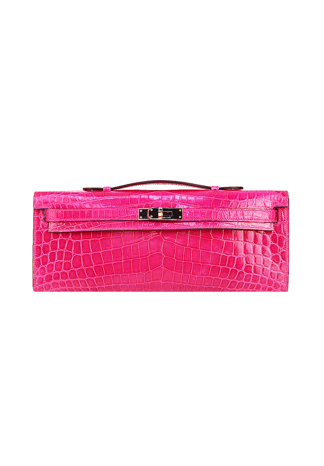 Клатч Hermès Kelly 30 Cut Rose Scheherazade Niloticus