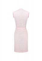 Удлиненный розовый кардиган Chanel