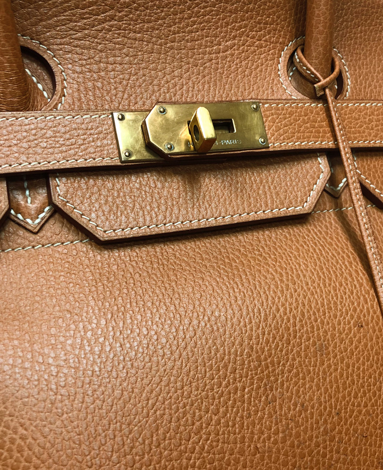 Сумка Hermès HAC Birkin 40 Gold Liegee