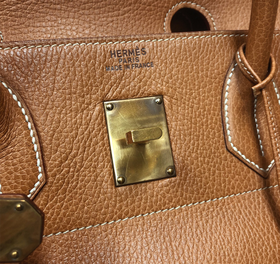 Сумка Hermès HAC Birkin 40 Gold Liegee