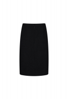 Черная юбка Chanel из твида