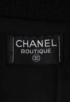 Черная юбка Chanel из твида